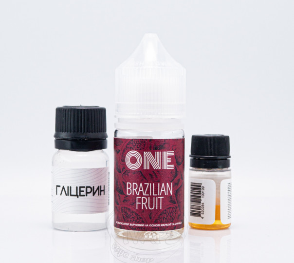 Жидкость One Salt Brazilian Fruit 30ml 50mg со вкусом ананаса и маракуйи (набор компонентов)