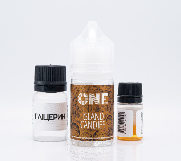 Жидкость One Salt Island Candies 30ml 50mg со вкусом фруктовой жвачки (набор компонентов)