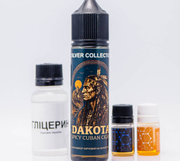 Жидкость Silver Collection Organic Dakota 60ml 9mg со вкусом табака с пряностями и какао (набор компонентов)