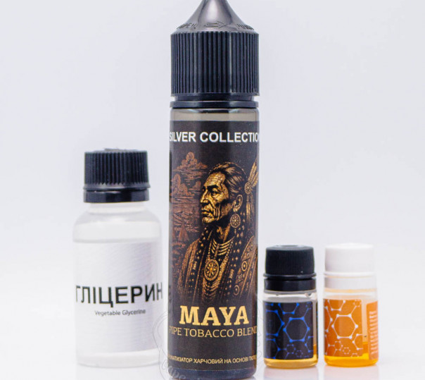 Рідина Silver Collection Organic Maya 60ml 9mg зі смаком тютюну (набір компонентів)