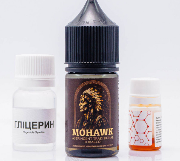 Жидкость Silver Collection Salt Mohawk 30ml 50mg со вкусом классического табака (набор компонентов)
