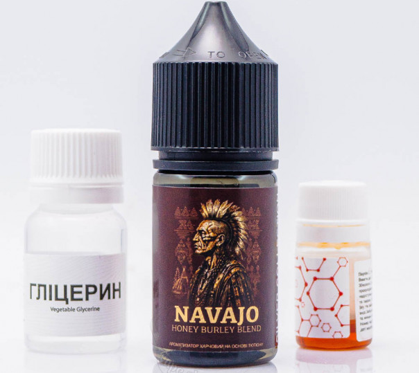 Рідина Silver Collection Salt Navajo 30ml 50mg зі смаком класичного тютюну з медом (набір компонентів)