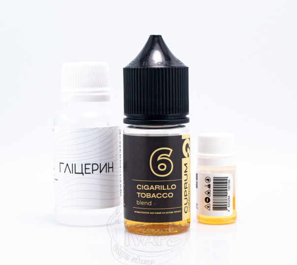 Рідина Cuprum Collection Salt 6 (Cigarillo Tobacco Blend) 30ml 50mg зі смаком сигарили (набір компонентів)