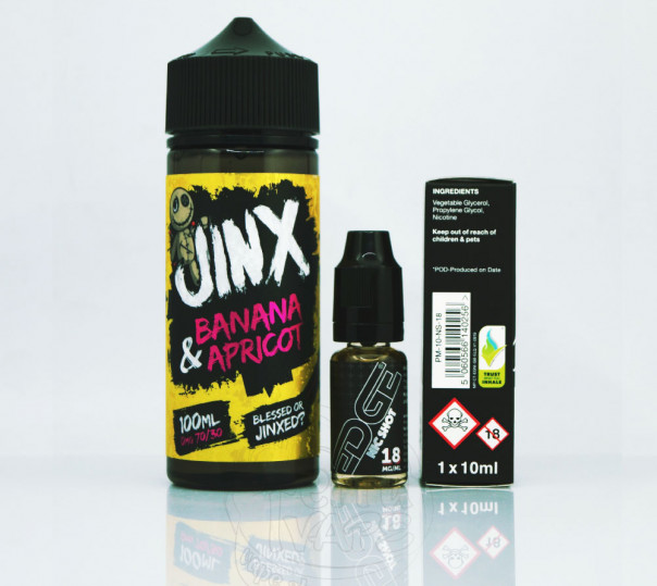 Jinx Banana Apricot 100ml 0mg без нікотину Jinx Banana Apricot 100ml 0mg без нікотину
