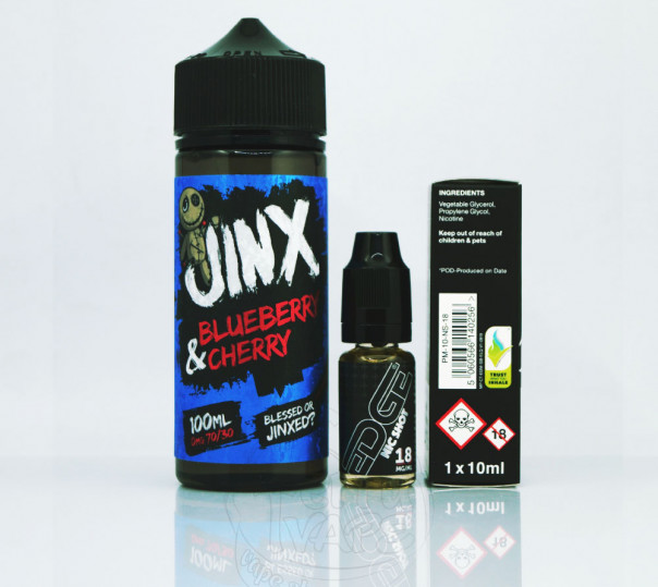 Jinx Blueberry Cherry 110ml 1.5mg на органічному нікотині Jinx Blueberry Cherry 110ml 1.5mg на органічному нікотині