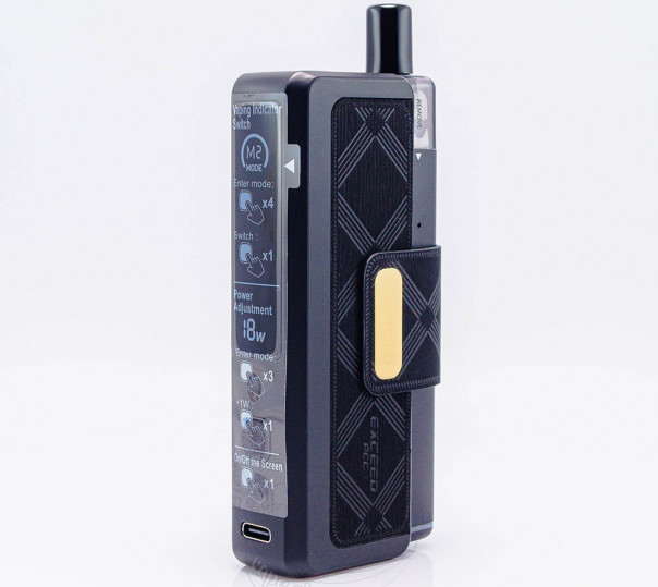 Joyetech Exceed PCC Full Kit 2600mAh (2000mAh + 600mAh) Black Багаторазова POD система