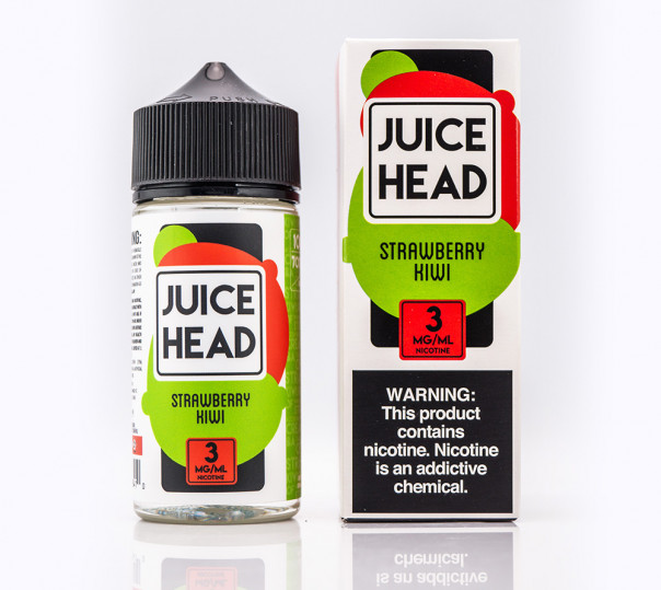 Жидкость Juice Head Organic Strawberry Kiwi 100ml 3mg на органическом никотине со вкусом клубники и киви