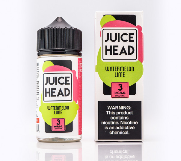 Рідина Juice Head Organic Watermelon Lime 100ml 3mg на органічному нікотині зі смаком кавуна з лаймом