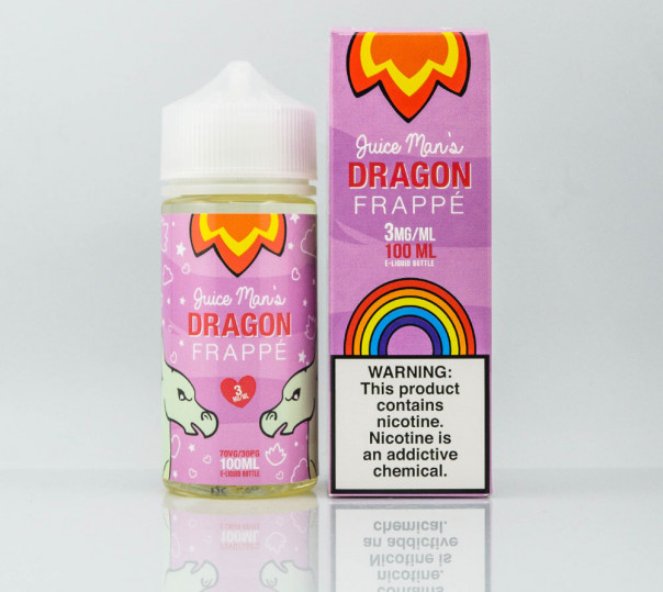 Жидкость Juice Man Dragon Frappe 100ml 3mg на органическом никотине со вкусом фруктового фраппе