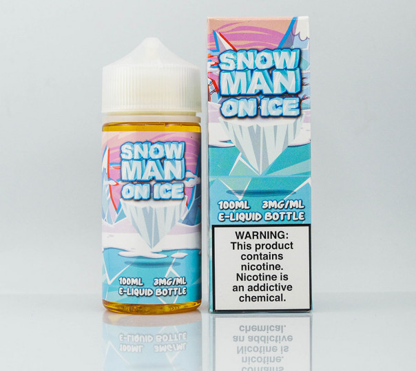Рідина Juice Man Snow Man On Ice 100ml 3mg на органічному нікотині зі смаком фруктів з холодком