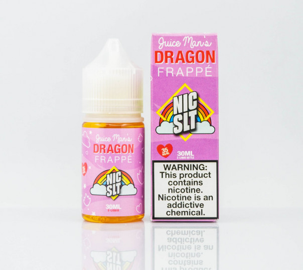 Рідина Juice Man Dragon Frappe Salt 30ml на сольовому нікотині зі смаком фруктового фрапе
