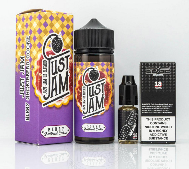 Жидкость Just Jam Organic Berry Shortbread Cookie 120ml 3mg на органическом никотине со вкусом ягодного печенья Жидкость Just Jam Organic Berry Shortbread Cookie 120ml 3mg на органическом никотине со вкусом ягодного печенья