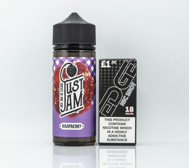 Рідина Just Jam Organic Raspberry 120ml 3mg на органічному нікотині зі смаком малинового джему