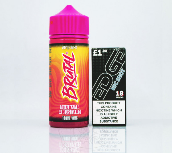 Brutal Rhubarb & Custard 110ml 1.5mg на органічному нікотині