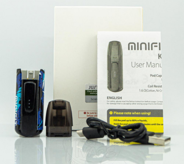Justfog Minifit Pod System Kit Багаторазова POD система Justfog Minifit Pod System Kit Багаторазова POD система