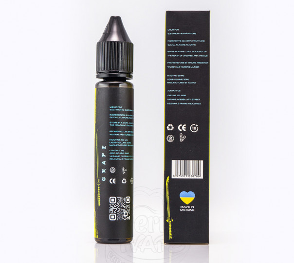 Жидкость eight by Katana Salt Grape 30ml 50mg на солевом никотине со вкусом винограда Жидкость eight by Katana Salt Grape 30ml 50mg на солевом никотине со вкусом винограда