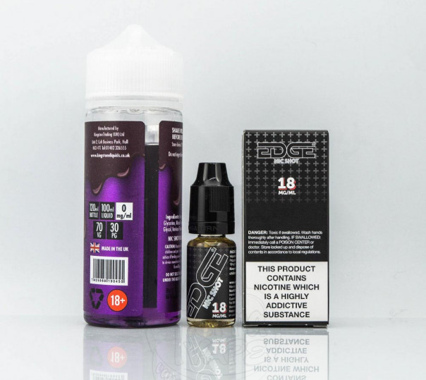 Рідина Kingston E-Liquids Organic Blackcurrant Chill 110ml 1.5mg на органічному нікотині зі смаком ягід з ментолом Рідина Kingston E-Liquids Organic Blackcurrant Chill 110ml 1.5mg на органічному нікотині зі смаком ягід з ментолом