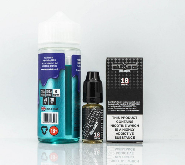 Рідина Kingston E-Liquids Organic Gazillions Blue Raspberry 120ml 3mg на органічному нікотині зі смаком жуйки з блакитною малиною Рідина Kingston E-Liquids Organic Gazillions Blue Raspberry 120ml 3mg на органічному нікотині зі смаком жуйки з блакитною малиною