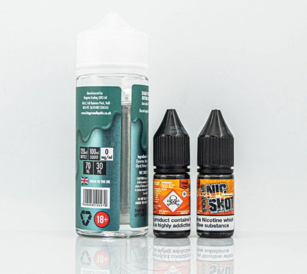 Рідина Kingston E-Liquids Organic Menthol 100ml 0mg без нікотину зі смаком ментолу Рідина Kingston E-Liquids Organic Menthol 100ml 0mg без нікотину зі смаком ментолу