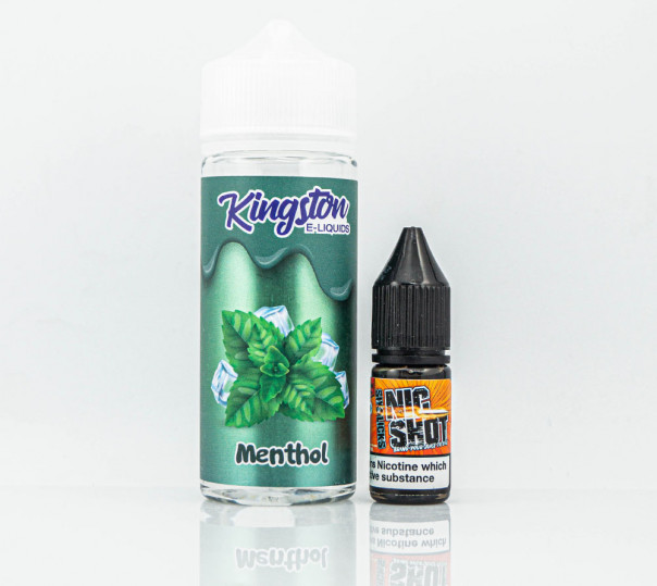 Рідина Kingston E-Liquids Organic Menthol 100ml 0mg без нікотину зі смаком ментолу