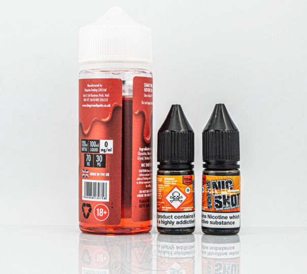 Рідина Kingston E-Liquids Organic Red A 120ml 3mg на органічному нікотині зі смаком ягід і винограду з холодком Рідина Kingston E-Liquids Organic Red A 120ml 3mg на органічному нікотині зі смаком ягід і винограду з холодком