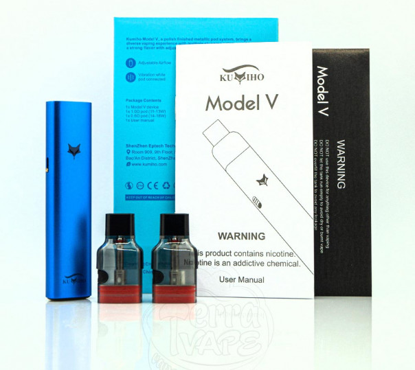 Kumiho Model V Pod Kit 600mAh Black Багаторазова POD система Kumiho Model V Pod Kit 600mAh Black Багаторазова POD система