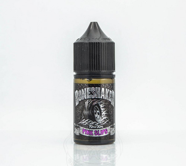 Рідина Boneshaker Organic Pink Slips 30ml 1.5mg на органічному нікотині зі смаком полунично-персикового зефіру