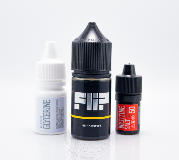 Жидкость Flip Salt Banana 30ml 50mg со вкусом банана (набор компонентов)