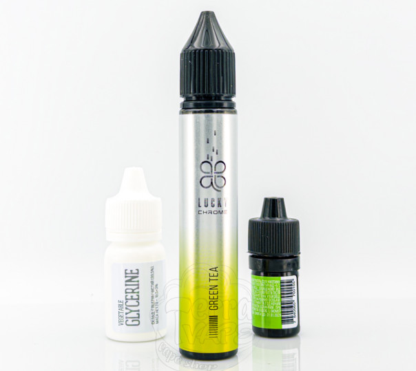 Жидкость Lucky Chrome Salt Green Tea 30ml 50mg со вкусом зеленого чая с холодком (набор компонентов)