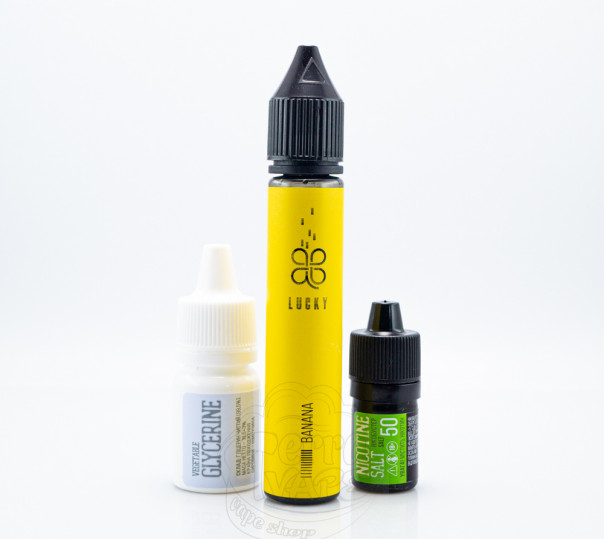 Жидкость Lucky Salt Banana 30ml 50mg со вкусом банана с холодком (набор компонентов)