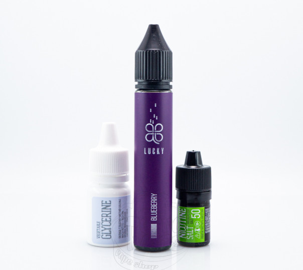 Рідина Lucky Salt Blueberry 30ml 65mg зі смаком чорниці з льодом (набір компонентів)