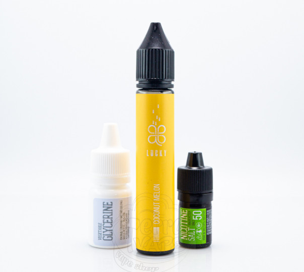 Рідина Lucky Salt Coconut Melon 30ml 50mg зі смаком кокоса та дині з прохолодою (набір компонентів)