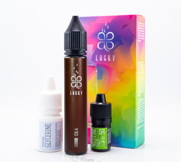 Рідина Lucky Salt Cola 30ml 50mg зі смаком коли з льодом (набір компонентів) Рідина Lucky Salt Cola 30ml 50mg зі смаком коли з льодом (набір компонентів)