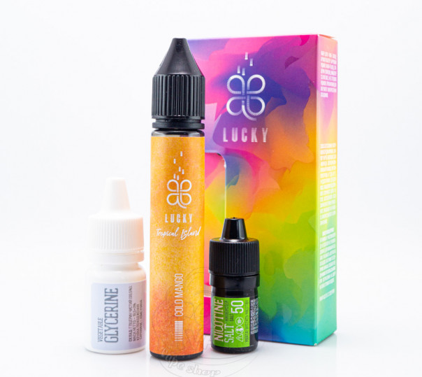 Рідина Lucky Salt Cold Mango 30ml 65mg зі смаком манго з холодком (набір компонентів) Рідина Lucky Salt Cold Mango 30ml 65mg зі смаком манго з холодком (набір компонентів)