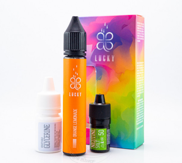 Рідина Lucky Salt Orange Lemonade 30ml 65mg зі смаком апельсинового лимонаду з льодом (набір компонентів) Рідина Lucky Salt Orange Lemonade 30ml 65mg зі смаком апельсинового лимонаду з льодом (набір компонентів)