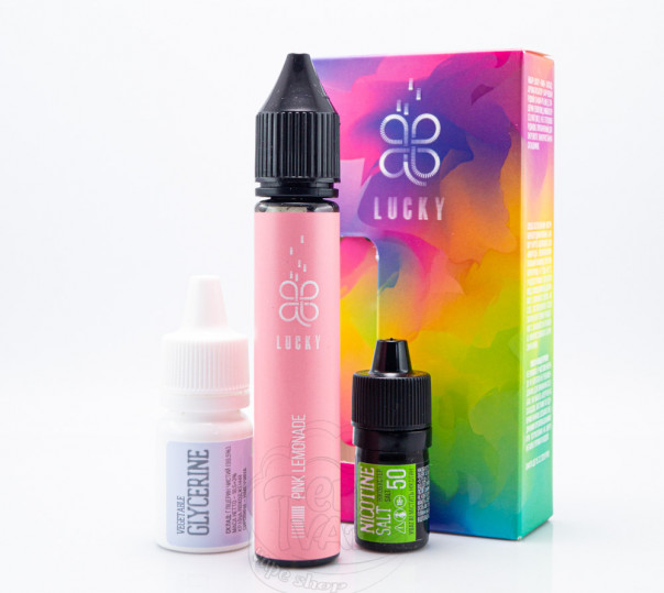Рідина Lucky Salt Pink Lemonade 30ml 65mg зі смаком рожевого лимонаду з льодом (набір компонентів) Рідина Lucky Salt Pink Lemonade 30ml 65mg зі смаком рожевого лимонаду з льодом (набір компонентів)
