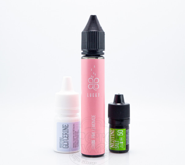 Рідина Lucky Salt Pink Lemonade 30ml 65mg зі смаком рожевого лимонаду з льодом (набір компонентів)