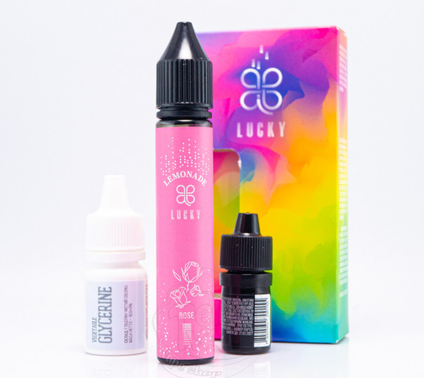 Рідина Lucky Salt Rose Lemonade 65mg зі смаком лимонаду з трояндою з холодком (набір компонентів) Рідина Lucky Salt Rose Lemonade 65mg зі смаком лимонаду з трояндою з холодком (набір компонентів)