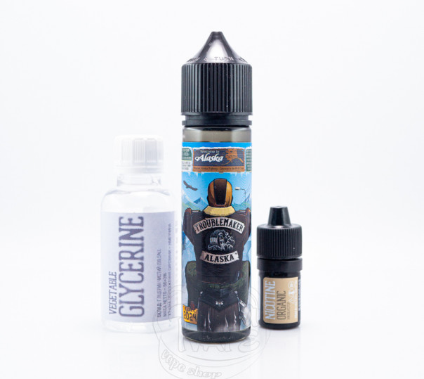 Рідина Troublemaker Organic Alaska 60ml 6mg зі смаком ожини та аґрусу (набір компонентів)