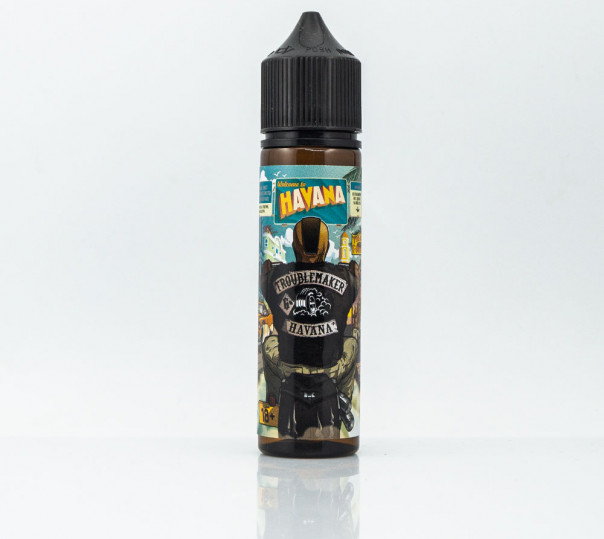 Рідина Troublemaker Organic Havana 60ml 0mg без нікотину зі смаком кубинської сигари