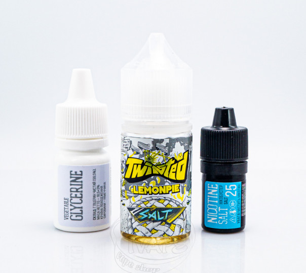 Жидкость Twisted Salt Lemoncake 30ml 50mg со вкусом лимонного пирога (набор компонентов)