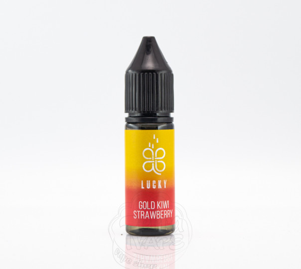 Рідина Lucky Salt Gold Kiwi Strawberry 15ml 50mg на сольовому нікотині зі смаком полуниці та ківі