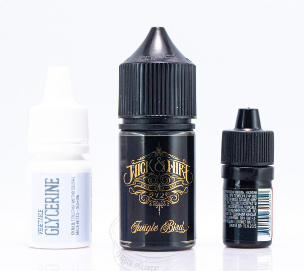 Рідина Wick&Wire Salt Jungle Bird v2 30ml 25mg зі смаком манго та ананасу (набір компонентів)