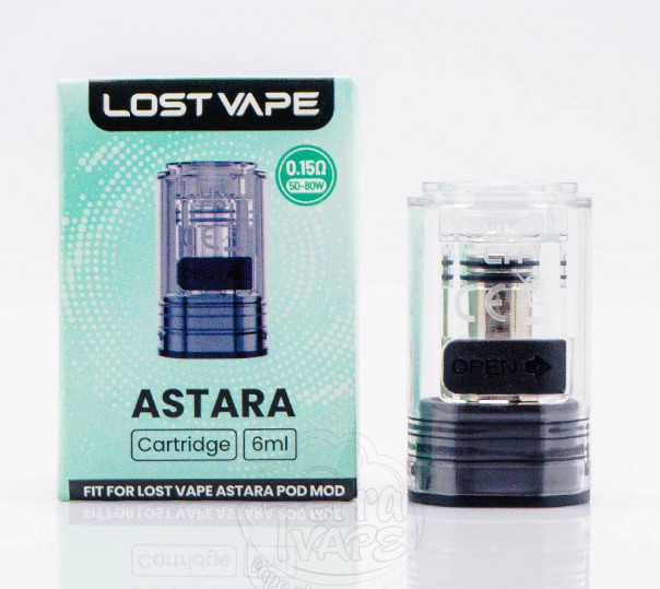Картридж Lost Vape Astara Pod Cartridge 6ml 0.15Ом для багаторазової POD системи Lost Vape Astara