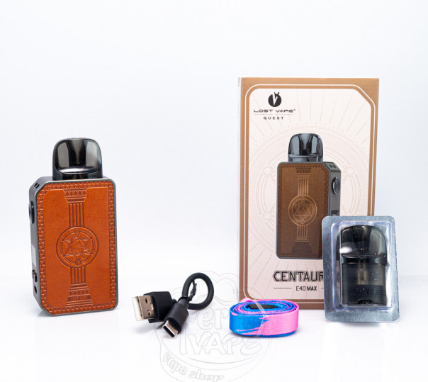 Lost Vape Centaurus E40 MAX Kit 1400mAh Prism Black Багаторазова POD система Lost Vape Centaurus E40 MAX Kit 1400mAh Prism Black Багаторазова POD система