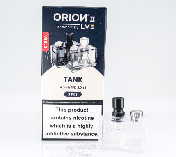 Пустой картридж LVE Orion 2 Pro Empty Pod Cartridge 4.5мл (для испарителя) для POD мода LVE Orion II Pro Пустой картридж LVE Orion 2 Pro Empty Pod Cartridge 4.5мл (для испарителя) для POD мода LVE Orion II Pro