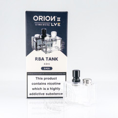 Пустой картридж LVE Orion 2 Pro Empty Pod Tank 4ml (для RBA-базы) Clear