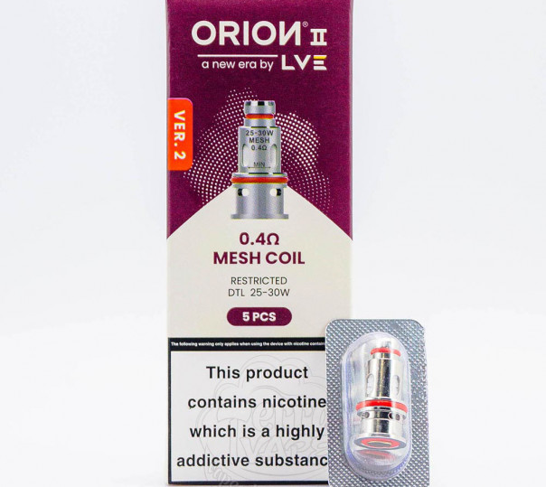 Испаритель LVE Orion 2 Pro Replacement Coil 0.4Ом для POD мода LVE Orion II Pro