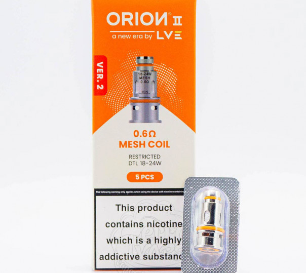 Випаровувач LVE Orion 2 Pro Replacement Coil для POD мода LVE Orion II Pro Випаровувач LVE Orion 2 Pro Replacement Coil для POD мода LVE Orion II Pro