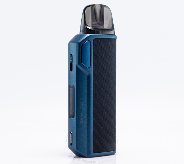 Lost Vape Thelema Elite DM45 Pod System Kit 1500mAh Blue Carbon Багаторазова POD система